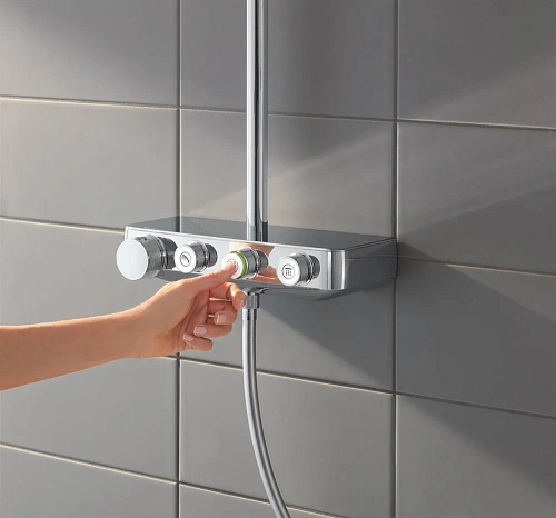 Душевая система GROHE Euphoria SmartControl 310 DUO Cube с термостатом (26508000) Душевая система GROHE Euphoria SmartControl 310 DUO Cube с термостатом (26508000)