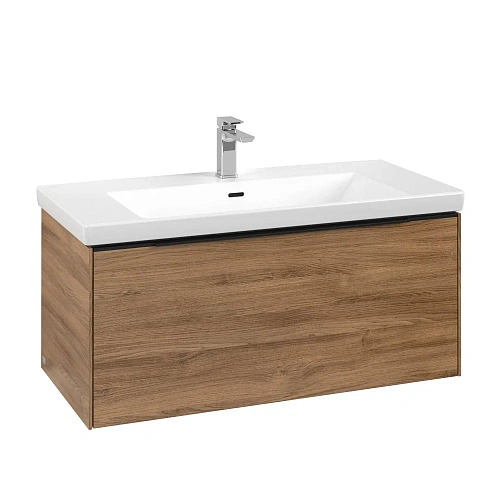 Тумба под раковину Villeroy & Boch Subway 3.0 с подсветкой Oak Kansas / Oak Kansas C569L1RH Тумба под раковину Villeroy & Boch Subway 3.0 с подсветкой Oak Kansas / Oak Kansas C569L1RH