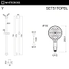 Душевой гарнитур WHITECROSS SET51TOPBL черный мат Душевой гарнитур WHITECROSS SET51TOPBL черный мат