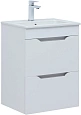 Тумба под раковину Aquanet Практика 50 белый матовый 2 ящика 00330455 напольная/подвесная Тумба под раковину Aquanet Практика 50 белый матовый 2 ящика 00330455 напольная/подвесная