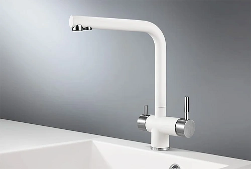 Смеситель для кухни Granula 2305, АРКТИК (БЕЛЫЙ) Смеситель для кухни Granula 2305, АРКТИК (БЕЛЫЙ)