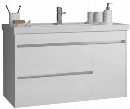 Тумба под раковину Opadiris Фреш 100, белый/белый, вар.2 (под раковину CeraStyle Frame 100) 00-00007083 Тумба под раковину Opadiris Фреш 100, белый/белый, вар.2 (под раковину CeraStyle Frame 100) 00-00007083