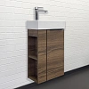 Тумба с раковиной Comforty Матэ-40 00-00015325 дуб темно-коричневый раковина Comforty 9140