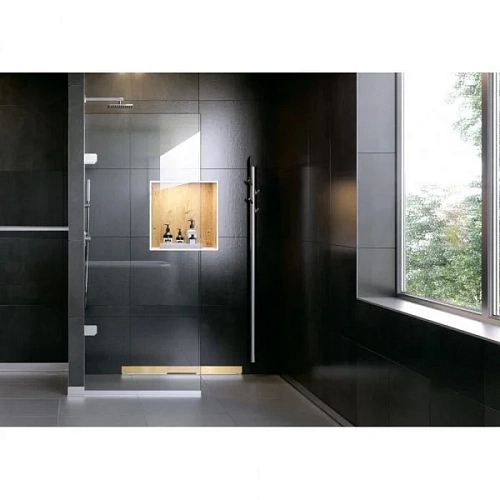 Душевой лоток BERGES WALL 600 пристенный, золото глянец, S-сифон D50/105 H50 вертикальный 092056 Душевой лоток BERGES WALL 600 пристенный, золото глянец, S-сифон D50/105 H50 вертикальный 092056