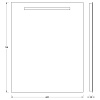Зеркало EVOFORM Ledline BY 2103 со встроенным LED-светильником 4 W 60х75 cм Зеркало EVOFORM Ledline BY 2103 со встроенным LED-светильником 4 W 60х75 cм