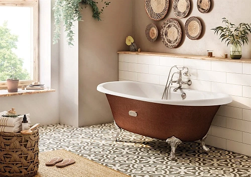 Ванна отдельностоящая Newcast 170х85 чугунная см, цвет cooper (медь), овальная, антискользящее покр. 233650008 Ванна отдельностоящая Newcast 170х85 чугунная см, цвет cooper (медь), овальная, антискользящее покр. 233650008