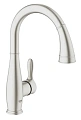 Смеситель для кухни GROHE Parkfield с выдвижной лейкой, C-образный излив, суперсталь (30215DC1) Смеситель для кухни GROHE Parkfield с выдвижной лейкой, C-образный излив, суперсталь (30215DC1)