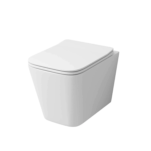 Унитаз подвесной GROSSMAN GR-4441S Falcon 520x360x350 безободковый с тонкой крышкой Унитаз подвесной GROSSMAN GR-4441S Falcon 520x360x350 безободковый с тонкой крышкой