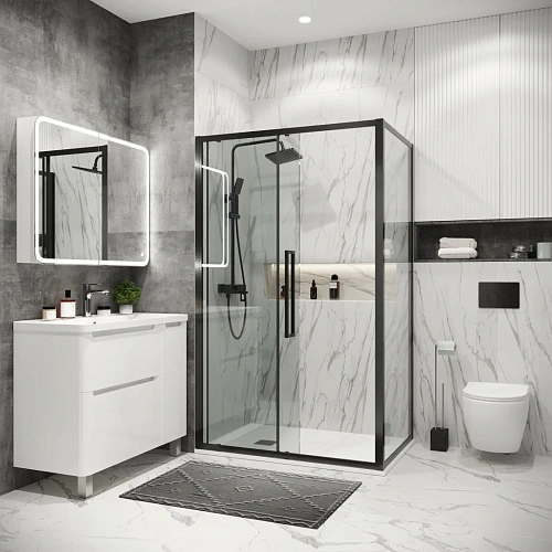 Боковая стенка GROSSMAN Cosmo 200.K33.02.80.42.00 (80x195) графит сатин, стекло прозрачное Боковая стенка GROSSMAN Cosmo 200.K33.02.80.42.00 (80x195) графит сатин, стекло прозрачное