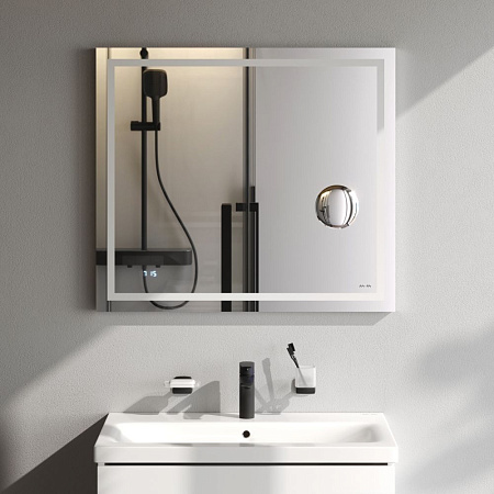 Зеркало AM.PM Gem M91AMOX0803WG с LED-подсветкой, часами 80 см Зеркало AM.PM Gem M91AMOX0803WG с LED-подсветкой, часами 80 см