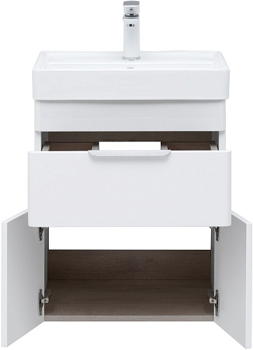 Тумба под раковину Aquanet Ирис new 50 белый глянец (1 ящик, 2 дверцы) 00310147 Тумба под раковину Aquanet Ирис new 50 белый глянец (1 ящик, 2 дверцы) 00310147