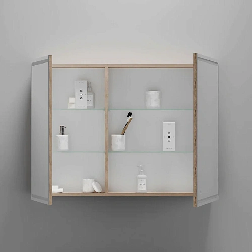 Зеркальный шкаф Sancos Mirror MI100EG 990x150х740 мм, с LED подсветкой, дуб галифакс натуральный Зеркальный шкаф Sancos Mirror MI100EG 990x150х740 мм, с LED подсветкой, дуб галифакс натуральный