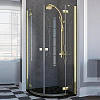 Картинка анонса товара «душевой уголок radaway almatea gold pdd 30522-09-08n 100х100 коричневое стекло»