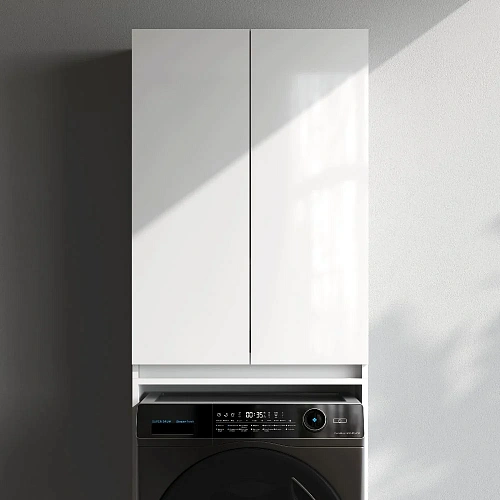 Шкаф AM.PM X-Joy M85CSX0652WG1 над стир.машиной с дверями, узкий, 65 см, белый Шкаф AM.PM X-Joy M85CSX0652WG1 над стир.машиной с дверями, узкий, 65 см, белый