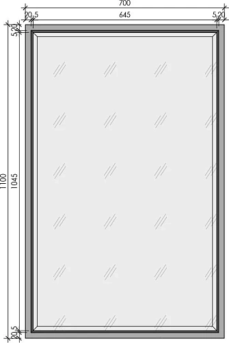 Зеркало Boheme MONACO с подсветкой 70x110 см глянец капучино + хром 566-CPCR Зеркало Boheme MONACO с подсветкой 70x110 см глянец капучино + хром 566-CPCR