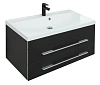 Тумба под раковину Aquanet Верона 90 New черный матовый 00272429