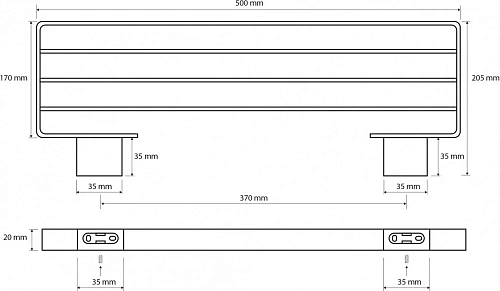 Полотенцедержатель Bemeta VIA 135002182 Полотенцедержатель Bemeta VIA 135002182