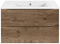 Тумба под раковину Vincea Mia 800 подвесная, 2 выкатных ящика soft close, V.Oak VMC-2MC800VO Тумба под раковину Vincea Mia 800 подвесная, 2 выкатных ящика soft close, V.Oak VMC-2MC800VO