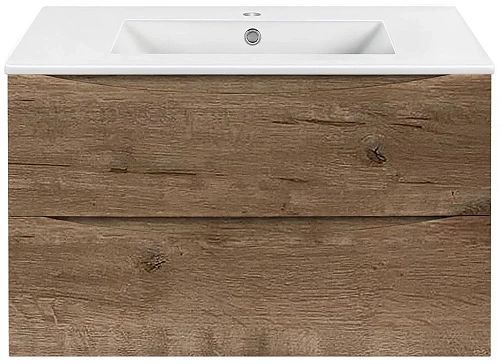 Тумба под раковину Vincea Mia 800 подвесная, 2 выкатных ящика soft close, V.Oak VMC-2MC800VO Тумба под раковину Vincea Mia 800 подвесная, 2 выкатных ящика soft close, V.Oak VMC-2MC800VO