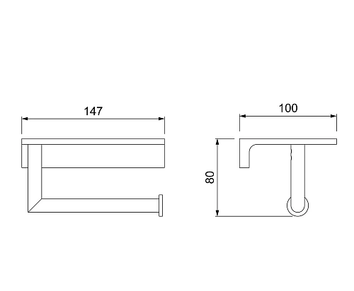 Держатель туалетной бумаги Timo Saona 13043/03 черный Держатель туалетной бумаги Timo Saona 13043/03 черный