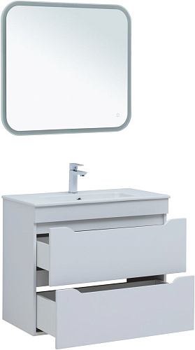 Тумба под раковину Aquanet Практика 80 белый матовый 00330459 напольная/подвесная Тумба под раковину Aquanet Практика 80 белый матовый 00330459 напольная/подвесная