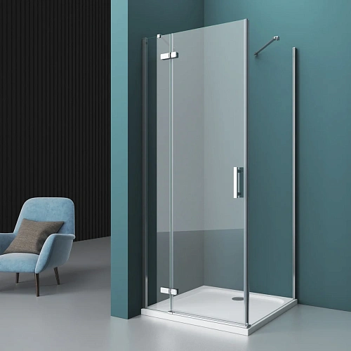 Душевой уголок BelBagno KRAFT-AH-12-120/90-C-Cr-L 120x90 см, профиль хром, стекло прозрачное Душевой уголок BelBagno KRAFT-AH-12-120/90-C-Cr-L 120x90 см, профиль хром, стекло прозрачное