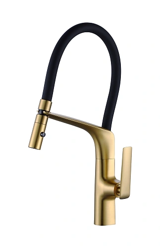Смеситель для кухни Vincea VKF-115BG, брашированное золото Смеситель для кухни Vincea VKF-115BG, брашированное золото