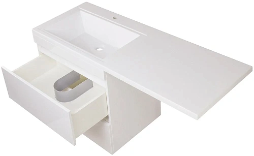 Тумба под раковину Style Line Даллас 140, люкс PLUS, белая СС-00002337 Тумба под раковину Style Line Даллас 140, люкс PLUS, белая СС-00002337