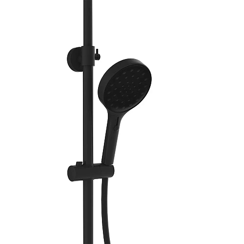Душевая система Vincea Inspire VSFS-3I12TMB термостатическая с изливом, 30см верхний душ, черный Душевая система Vincea Inspire VSFS-3I12TMB термостатическая с изливом, 30см верхний душ, черный
