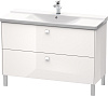 Картинка анонса товара «тумба под раковину duravit brioso br441302222 напольная 122 см белый глянцевый»