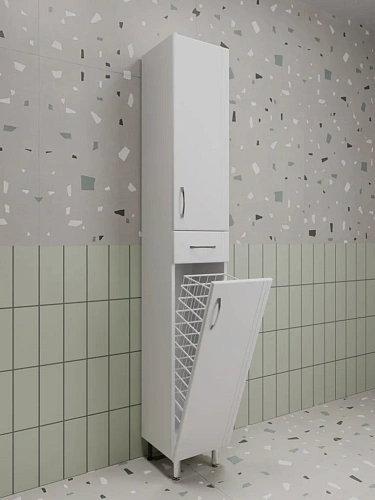 Шкаф-пенал Style Line Эко Стандарт 30 с бельевой корзиной ЛС-00002328 Шкаф-пенал Style Line Эко Стандарт 30 с бельевой корзиной ЛС-00002328