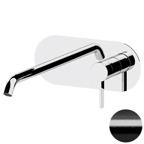 Смеситель для раковины Remer Metrica MC15LCFP, черный брашированный хром Смеситель для раковины Remer Metrica MC15LCFP, черный брашированный хром