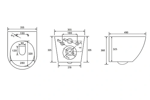 Комплект унитаза ABBER Bequem AC1100T белый с инсталляцией AC0105 и кнопкой AC0121MMG золото матовое AC1100T-AC0105-AC0121MMG Комплект унитаза ABBER Bequem AC1100T белый с инсталляцией AC0105 и кнопкой AC0121MMG золото матовое AC1100T-AC0105-AC0121MMG