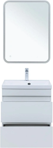 Тумба с раковиной Aquanet Нота new 58 00335870 белый глянец Тумба с раковиной Aquanet Нота new 58 00335870 белый глянец