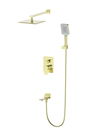 Душевая система Wonzon & Woghand встраиваемая, брашированное золото (WW-88939011-BG) Душевая система Wonzon & Woghand встраиваемая, брашированное золото (WW-88939011-BG)