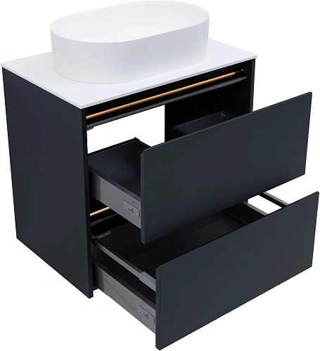 Тумба под раковину Allen Brau Activity 70 1.34003.AM антрацит матовый/черный брашированный Тумба под раковину Allen Brau Activity 70 1.34003.AM антрацит матовый/черный брашированный