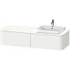 Картинка анонса товара «тумба под раковину duravit happy d.2 plus hp4944r3636 подвесная 160 см белая шелковисто-матовый лак»