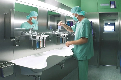 Смеситель для раковины GROHE Grohtherm Special, с локтевым управлением, настенный монтаж (34020001) Смеситель для раковины GROHE Grohtherm Special, с локтевым управлением, настенный монтаж (34020001)