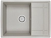 Кухонная мойка Granula 6501, БАЗАЛЬТ, кварц 650х495
