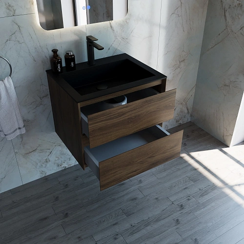 Тумба под раковину Vincea Luka 600 VMC-2L600CO подвесная, С.Oak Тумба под раковину Vincea Luka 600 VMC-2L600CO подвесная, С.Oak