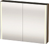 Картинка анонса товара «зеркальный шкаф duravit xsquare xs711306161 с подсветкой 100 см коричнево-оливковый глянцевый»