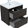 Тумба под раковину Aquanet Nova Lite 60 дуб черный (2 ящика) 00287894 Тумба под раковину Aquanet Nova Lite 60 дуб черный (2 ящика) 00287894
