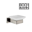 Мыльница BOCH MANN BM10651 CR-F25-H04 стеклянная с держателем из нержавеющей стали, нержавеющая сталь Мыльница BOCH MANN BM10651 CR-F25-H04 стеклянная с держателем из нержавеющей стали, нержавеющая сталь