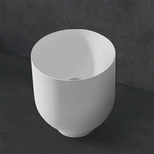 Раковина ABBER Stein AS2618 накладная, белая матовая Раковина ABBER Stein AS2618 накладная, белая матовая