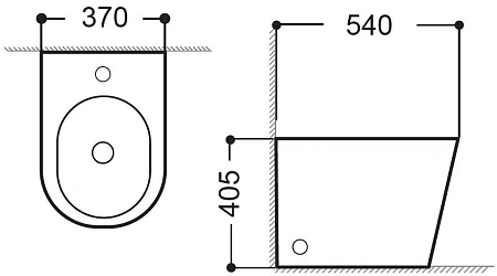Биде напольное Aquanet Atago 2.0 B1 LX-1057A Биде напольное Aquanet Atago 2.0 B1 LX-1057A