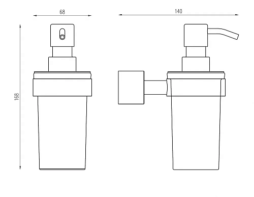 Дозатор жидкого мыла ABBER Osten 316 AA185A9BG золото брашированное Дозатор жидкого мыла ABBER Osten 316 AA185A9BG золото брашированное