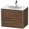 Картинка анонса товара «тумба под раковину duravit xviu xv41330b121 подвесная 71 см орех темный»