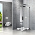 Душевой уголок Vincea Slim VSS-2SL900CLB, 900x900, матовый черный, стекло прозрачное Душевой уголок Vincea Slim VSS-2SL900CLB, 900x900, матовый черный, стекло прозрачное