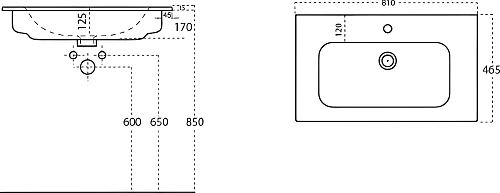 Раковина STWORKI 81 43081-112-KL антрацит 575177 Раковина STWORKI 81 43081-112-KL антрацит 575177