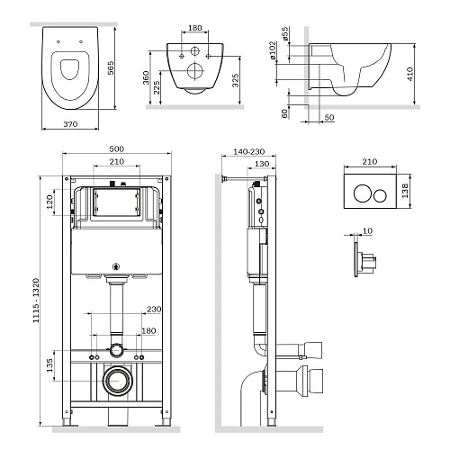 Комплект инсталляции AM.PM Awe IS49038.111700 с унитазом FlashСlean, сиденьем микролифт и клавишей хром Комплект инсталляции AM.PM Awe IS49038.111700 с унитазом FlashСlean, сиденьем микролифт и клавишей хром